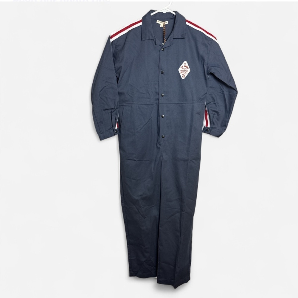 The Sunday Collective Kids Blue/Grey Costume Mail Carrier Jumpsuit - 8-9 Years